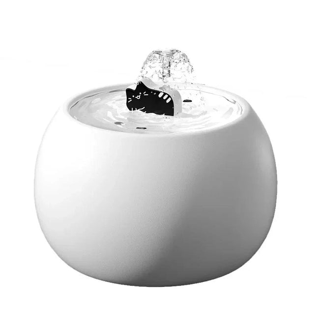 1L/1.5L Ceramic Cat Water Fountain Automatic Pet Water Dispenser Bowl with silent pump 1 filter distributeur automatique chat Wit 1L / 1.5L