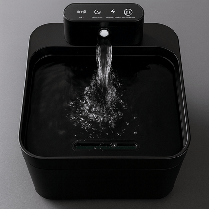 2.2L 5V Wireless Charging Cat Fountain Operated Automatic Pet Drinking Water With Motion Sensor Dog Cat Water Dispenser Bowl