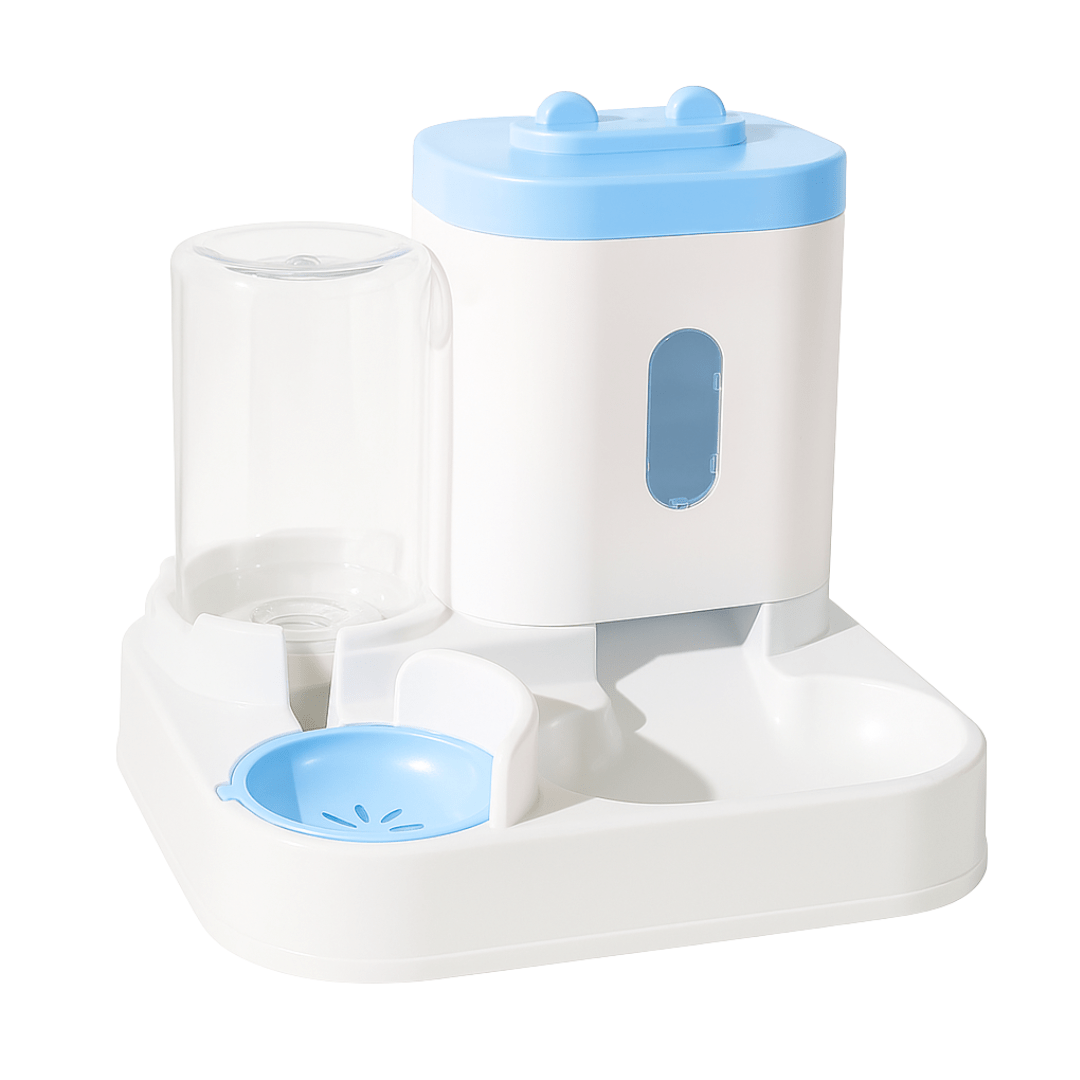 Automatische Voerbak Kat Dispenser | Katspullen Blauw