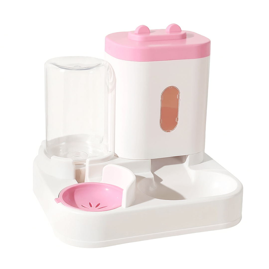 Automatische Voerbak Kat Dispenser | Katspullen Roze