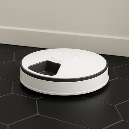 Automatische Voerbak Kat Natvoer | Katspullen Grijs