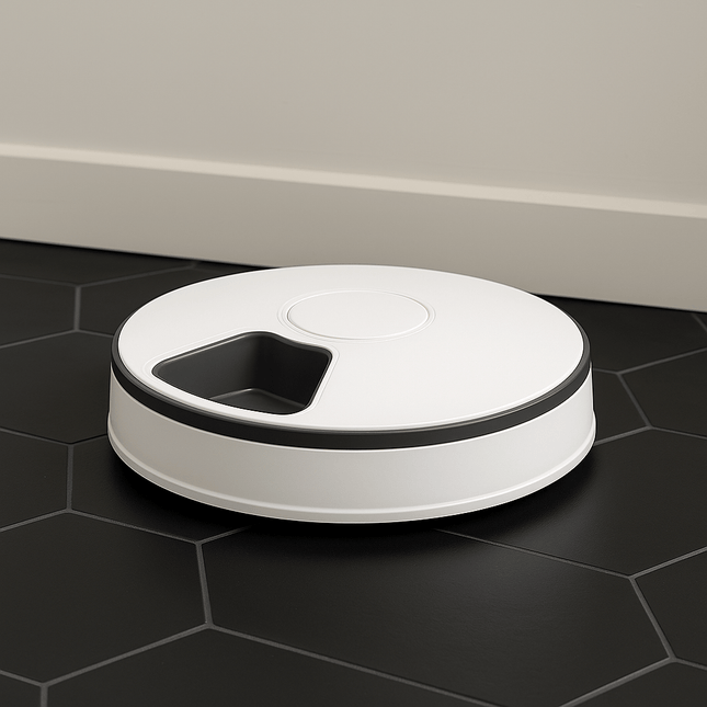 Automatische Voerbak Kat Natvoer | Katspullen Grijs