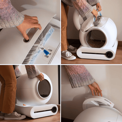 Automatische Zelfreinigende Kattenbak 65L - Gesloten, App Besturing voor Katten tot 8 kg
