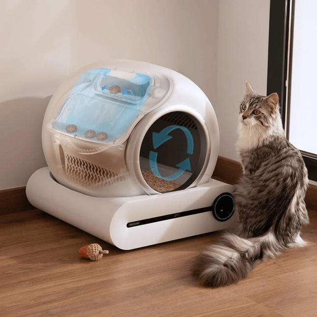 Automatische Zelfreinigende Kattenbak 65L - Gesloten, App Besturing voor Katten tot 8 kg