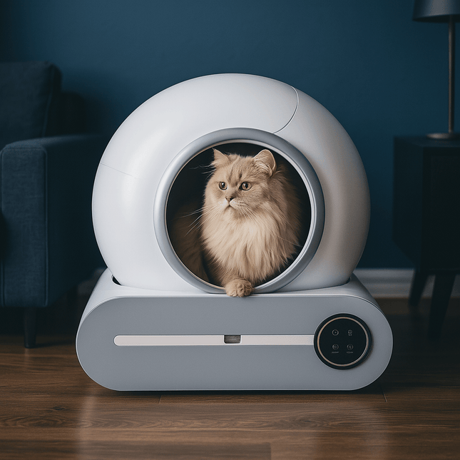Automatische Zelfreinigende Kattenbak 65L - Gesloten, App Besturing voor Katten tot 8 kg