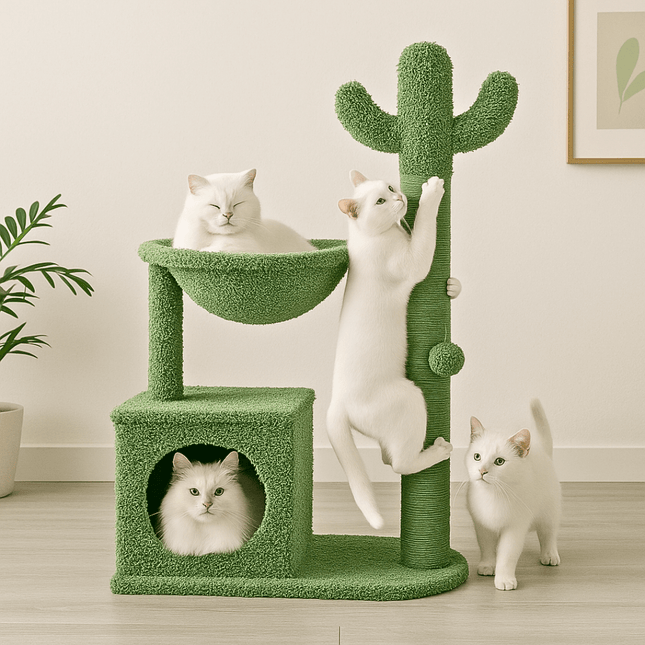 Cactus Krabpaal Groen | Katspullen