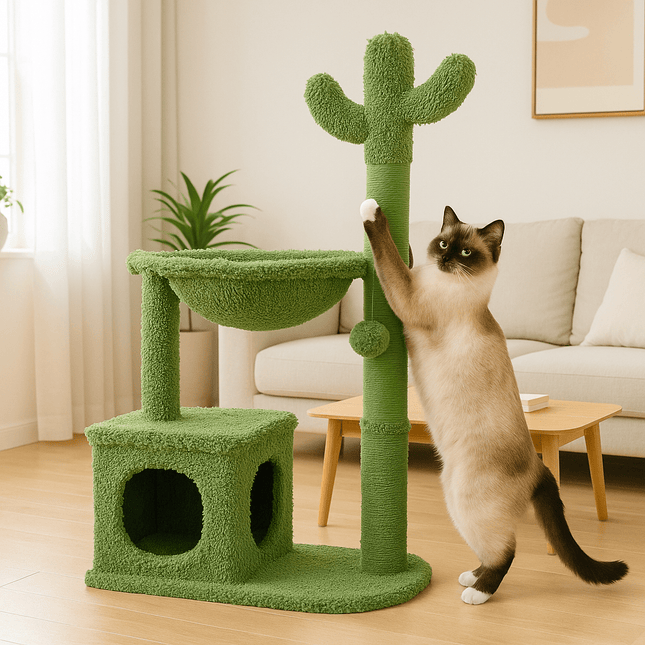 Cactus Krabpaal Groen | Katspullen