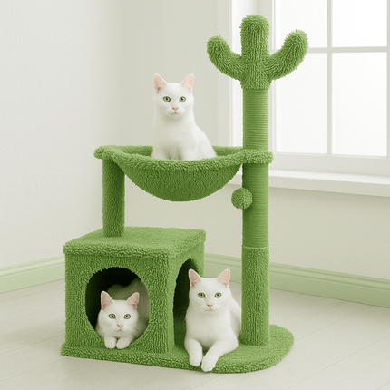 Cactus Krabpaal Groen | Katspullen