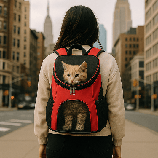 Cat Carrying Bag Foldable Double Shoulder Portable Pet Products Travel Outdoor Breathable Backpack Factory Direct Selling