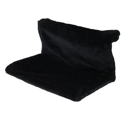 Cat Pet Animal Hanging Luxury Radiator Bed Warm Fleece Basket Cradle Hammock Metal Iron Frame Cat Radiator Bed Czarny