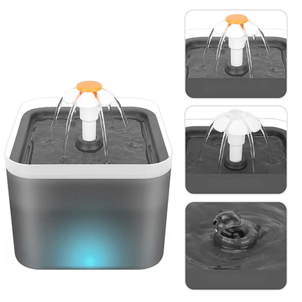 Cat Water Fountain 67oz/2L for Pet Small Dogs Drinking Ultra Silent with LED Lighting Water Dispenser Automatic Drinking