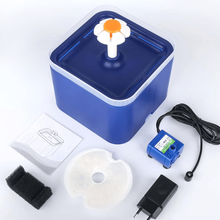 Cat Water Fountain 67oz/2L for Pet Small Dogs Drinking Ultra Silent with LED Lighting Water Dispenser Automatic Drinking