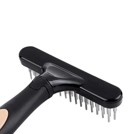 Dogs Cats Short Long Hair Pet Brushes Shedding with Double Row PinsDog Rake Deshedding Dematting Brush Comb Undercoat Rake