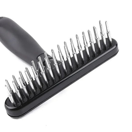 Dogs Cats Short Long Hair Pet Brushes Shedding with Double Row PinsDog Rake Deshedding Dematting Brush Comb Undercoat Rake