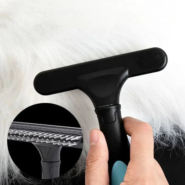Dogs Cats Short Long Hair Pet Brushes Shedding with Double Row PinsDog Rake Deshedding Dematting Brush Comb Undercoat Rake