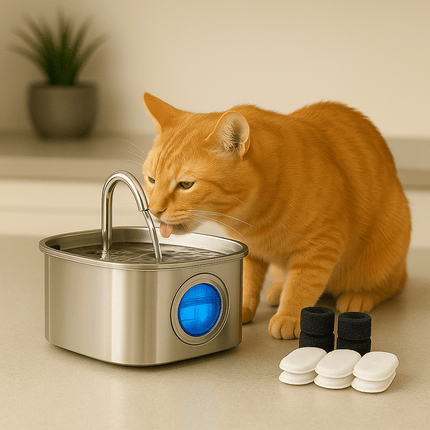 Drinkfontein Kat | Katspullen Drinkfontein plus 8 filters