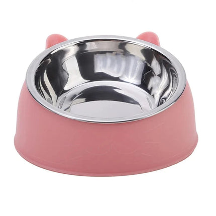 Ergonomische Voerbak Kat | Katspullen Roze