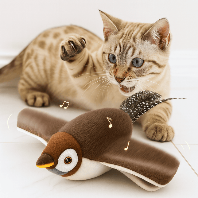 Interactief Kattenspeelgoed Vogel | Katspullen