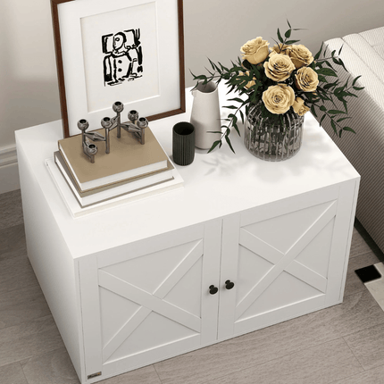 Kattenbak Kast met Deuren – Stijlvol Houten Kastje voor Kattenbak, 80 x 53 x 50 cm, Diverse Kleuren