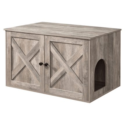 Kattenbak Kast met Deuren – Stijlvol Houten Kastje voor Kattenbak, 80 x 53 x 50 cm, Diverse Kleuren
