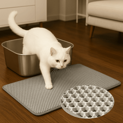 Kattenbakmat Dubbellaags Waterdicht EVA | Katspullen