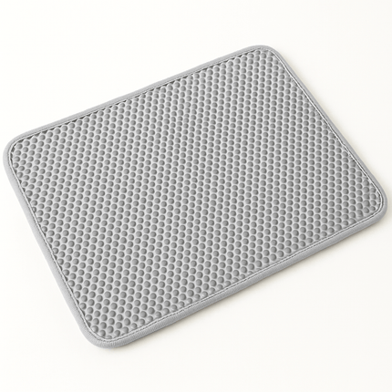 Kattenbakmat Dubbellaags Waterdicht EVA | Katspullen Grijs / 40x50cm