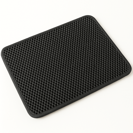 Kattenbakmat Dubbellaags Waterdicht EVA | Katspullen Zwart / 30x30cm