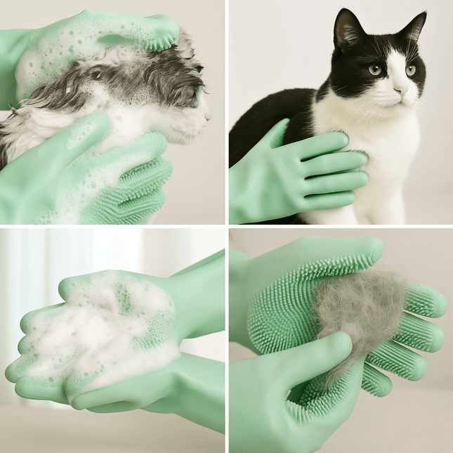 Kattenborstel Handschoen | Katspullen