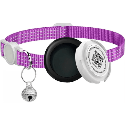 Kattenhalsband GPS | Katspullen Paars