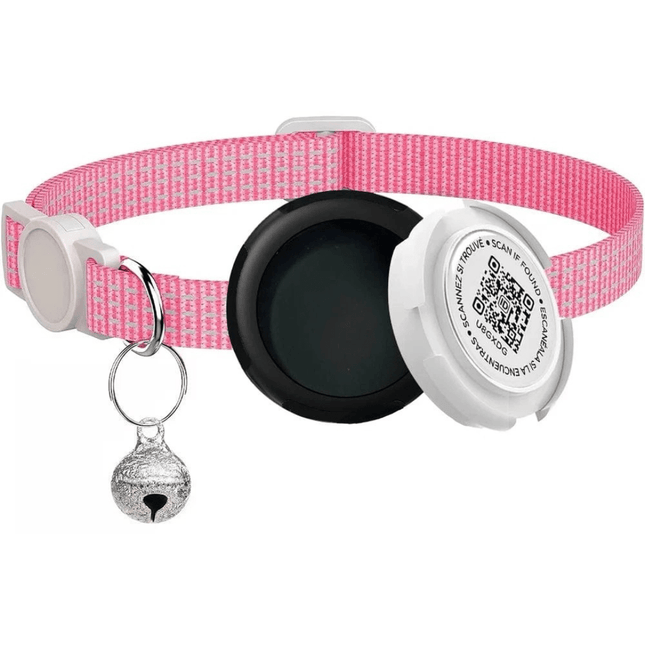 Kattenhalsband GPS | Katspullen Roze