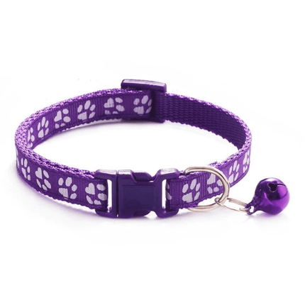 Kattenhalsband Met Belletje | Katspullen Donker Paars