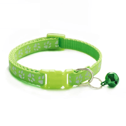 Kattenhalsband Met Belletje | Katspullen Fluorescerend Groen