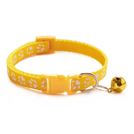 Kattenhalsband Met Belletje | Katspullen Geel