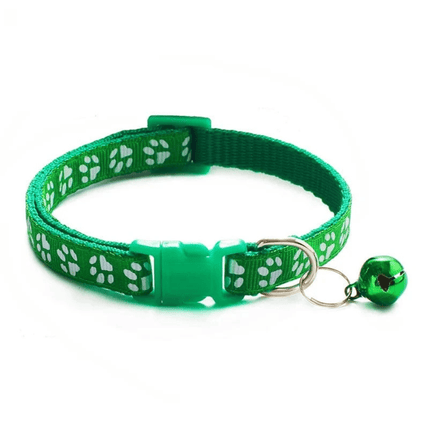 Kattenhalsband Met Belletje | Katspullen Grasgroen