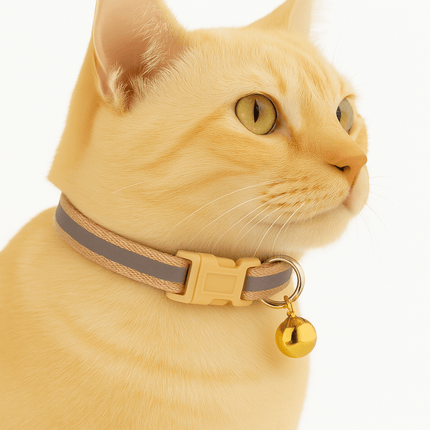Kattenhalsband Veiligheidssluiting | Katspullen Beige / XS