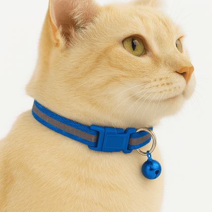 Kattenhalsband Veiligheidssluiting | Katspullen Blauw / XS