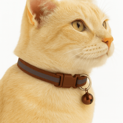 Kattenhalsband Veiligheidssluiting | Katspullen Bruin / XS