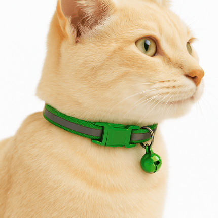 Kattenhalsband Veiligheidssluiting | Katspullen Grasgroen / XS