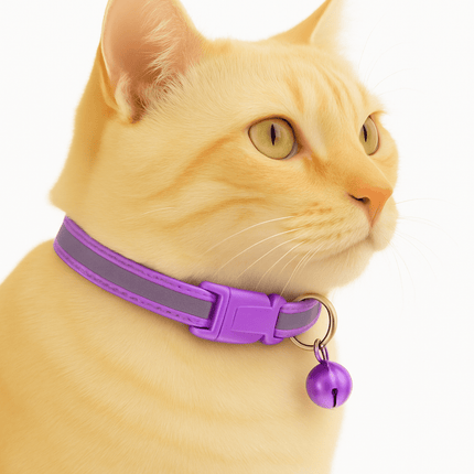 Kattenhalsband Veiligheidssluiting | Katspullen Paars / XS
