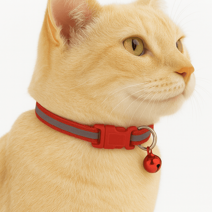 Kattenhalsband Veiligheidssluiting | Katspullen Rood / XS