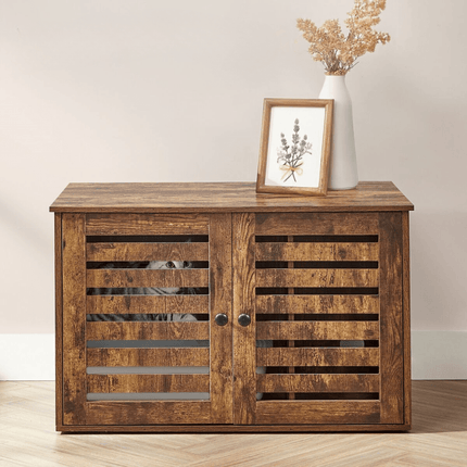 Kattenhuis met Litterbox – Vintage Bruin, Ruim en Multifunctioneel, 80x53x49 cm Default