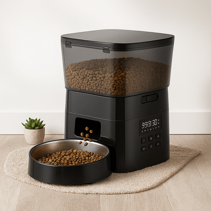 Kattenvoerbak Automatische | Katspullen Zwart