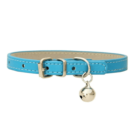 Leren Kattenhalsband | Katspullen Oceaanblauw / XXS