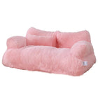 Luxury Cat Bed Sofa Winter Warm Cat Nest Pet Bed for Small Medium Dogs Cats Comfortable Plush Puppy Bed Pet Supplies Roze / 55x38x18cm