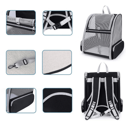 Pet Cat Carrier Bag Outdoor Travel Backpack for Cats Small Dogs Breathable Cat Carrying Bag Suitable for Cats Within 6kg