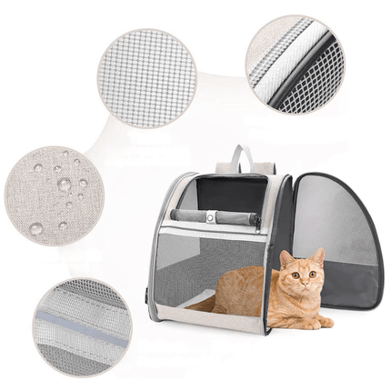 Pet Cat Carrier Bag Outdoor Travel Backpack for Cats Small Dogs Breathable Cat Carrying Bag Suitable for Cats Within 6kg
