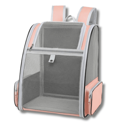 Pet Cat Carrier Bag Outdoor Travel Backpack for Cats Small Dogs Breathable Cat Carrying Bag Suitable for Cats Within 6kg Roze