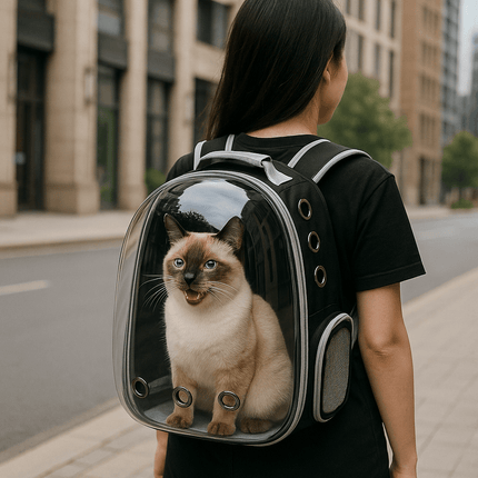 Transparent Cat Carrying Bags Space Breathable Pet Backpack Portable Puppy Dog Backpack Transport Carrier Space Capsule Bag Pets
