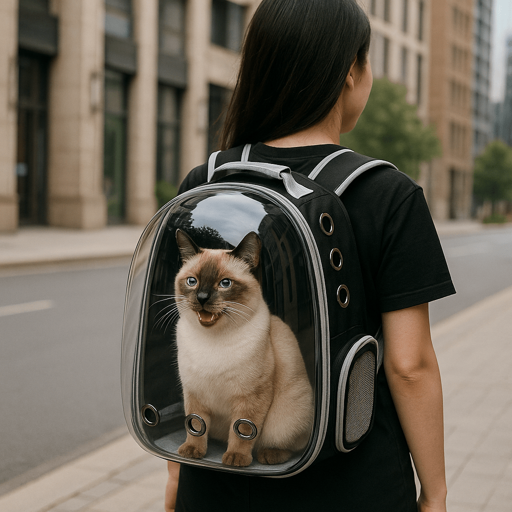 Transparent Cat Carrying Bags Space Breathable Pet Backpack Portable Puppy Dog Backpack Transport Carrier Space Capsule Bag Pets