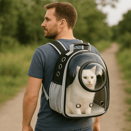 Transparent Cat Carrying Bags Space Breathable Pet Backpack Portable Puppy Dog Backpack Transport Carrier Space Capsule Bag Pets